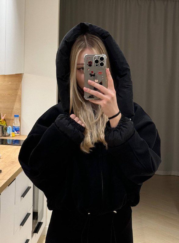 Бомбер женский LUNA черный размер 38