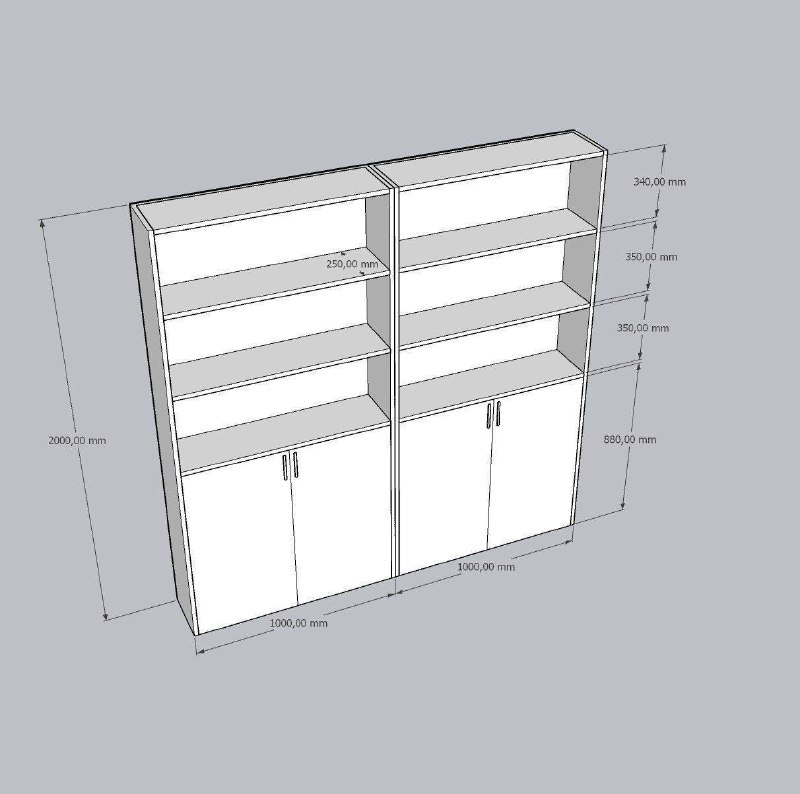 шкафы, зеркало, стол и стулья 2