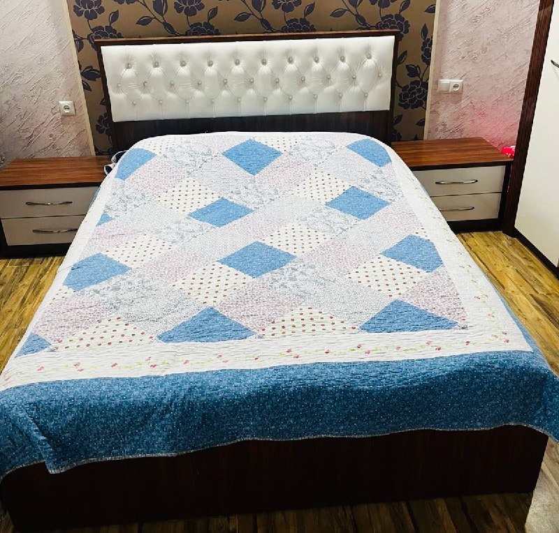 спальный гарнитур двуспальная кровать, шкаф, комод, тумбы 2