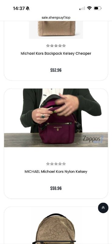 рюкзак MICHAEL KORS Nylon Kelsey, сумка MICHAEL KORS Ava Extra Small, сумка REBECCA MINKOFF Edie Grey 2