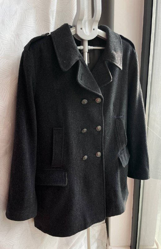 Женское пальто Damo Outdoors шерсть кашемир темно-серый