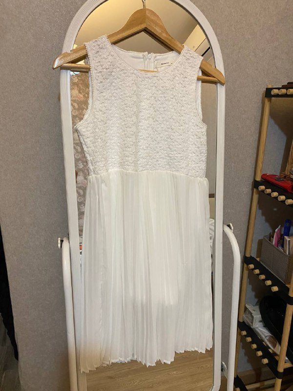 Белое платье 8-11 лет 3