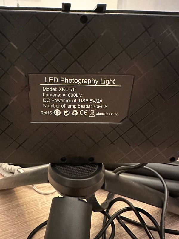 Освещение для съемки, две лампы и треноги 2