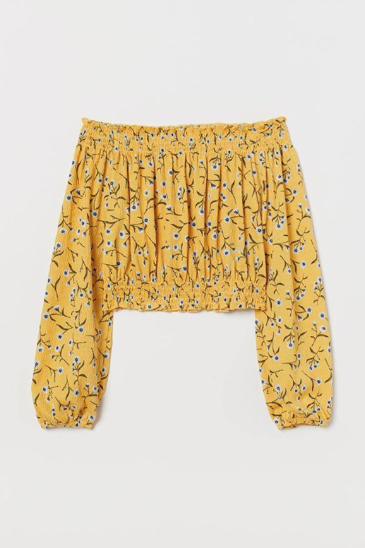 Блуза с открытыми плечами, топ H&M