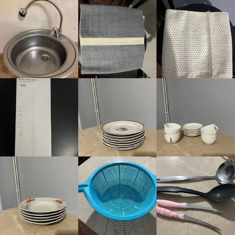 Диван кожа, стол стекло с металлом 3