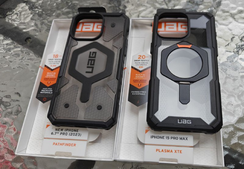 чехлы для iPhone 15 Pro Max, UAG Plasma Xte, UAG Pathfinder