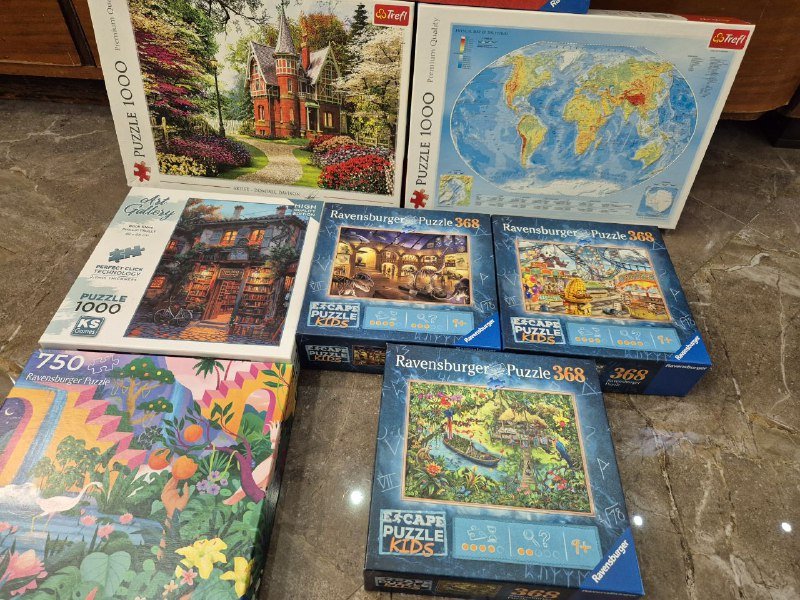 Пазлы Ravensburger 368 и 1000 элементов