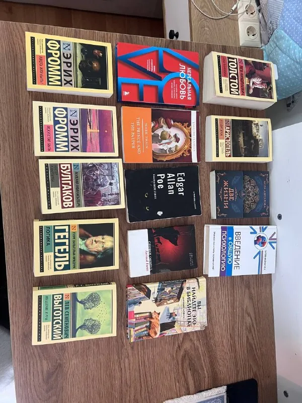 Книги: Эрих Фромм, Булгаков, Гегель, Толстой, Аристотель и другие