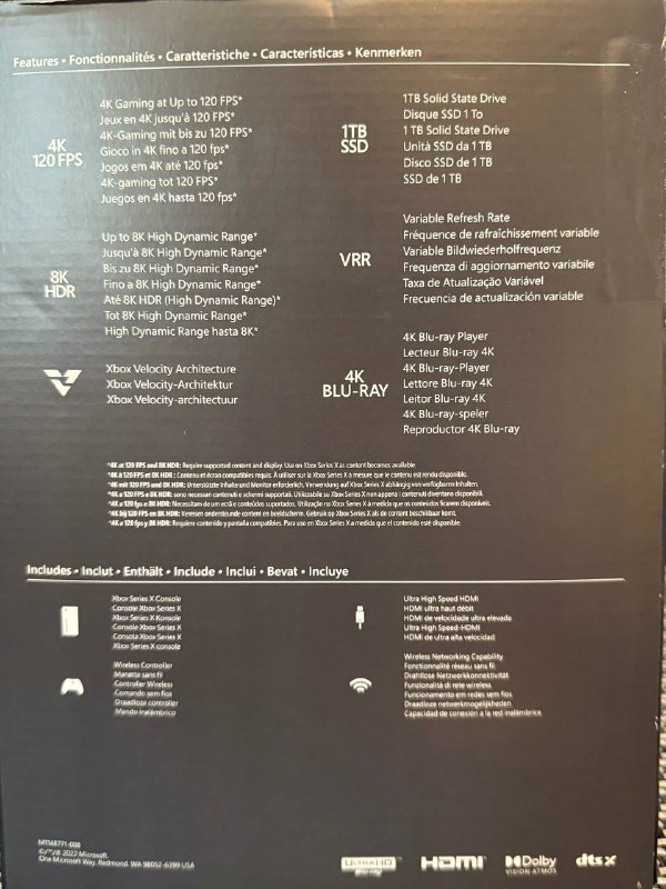 Xbox Series X 1TB с 2 геймпадами и беспроводными наушниками 4