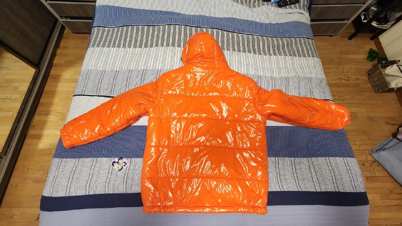 Members Only X Nickelodeon Orange Puffer Jacket Mens XL