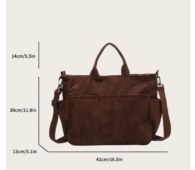 Черная сумка Zara, коричневая вельветовая сумка 3