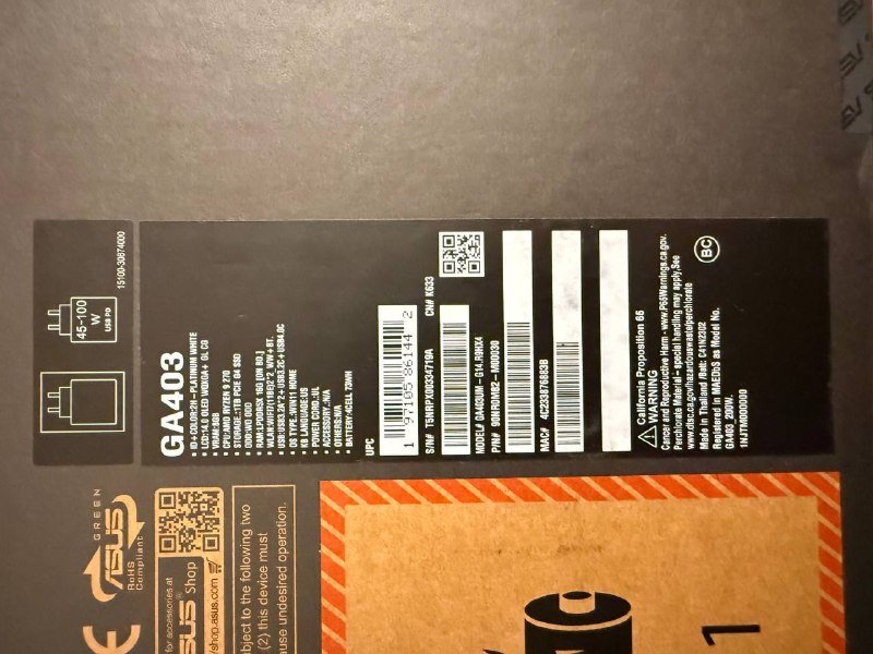 ASUS ROG Zephyrus G14 GA403 ноутбук Ryzen 9 RTX 5060 OLED 5