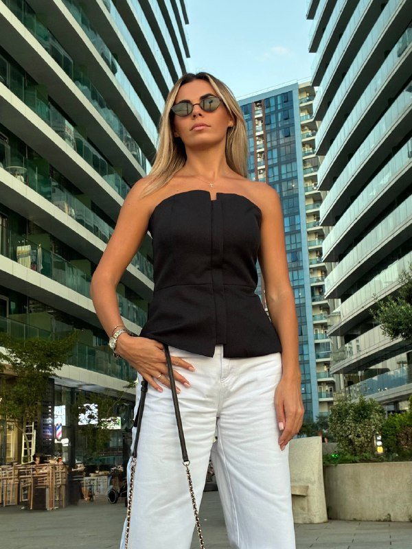 Корсетный топ черный размер S-M 2