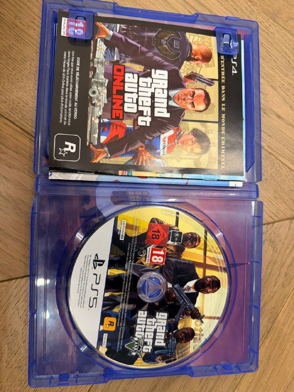 Диск GTA V на PS5 4