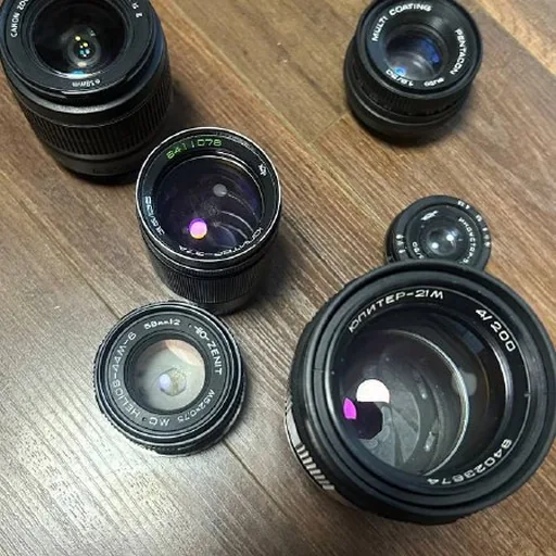 Фотоаппарат Zenit, 6 объективов