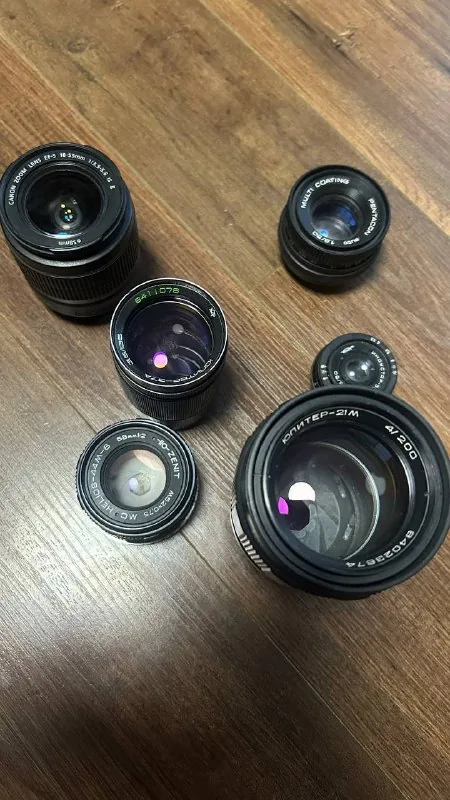 Фотоаппарат Zenit, 6 объективов 1