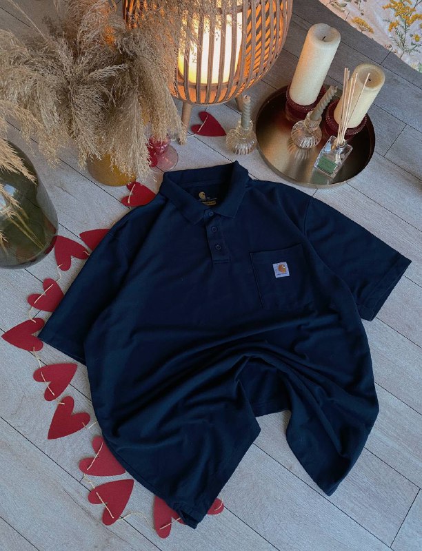 Джинсовая рубашка Carhartt, рабочая рубашка, синее поло 3
