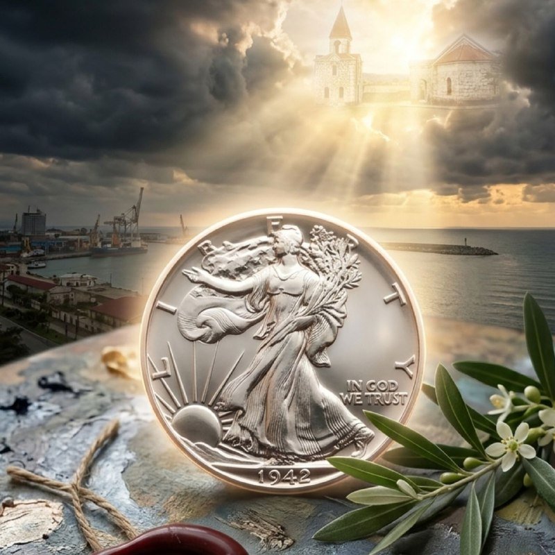 Монета Half Dollar 1942, Walking Liberty