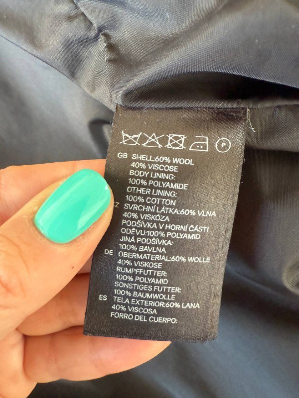 Пальто Divided by H&M черное размер М 3