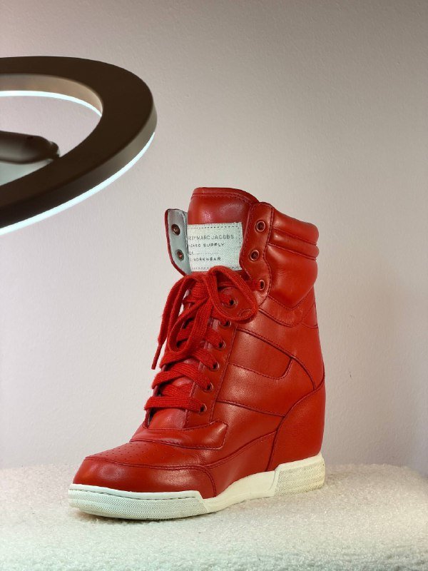 Кожаные wedge-sneakers Marc by Marc Jacobs, размер 37