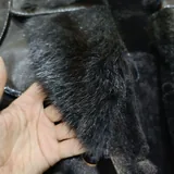 Винтажная дублёнка с мехом норки 7