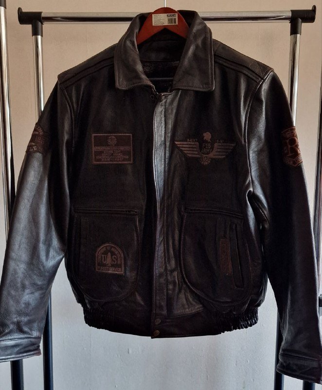 Мужская кожаная куртка авиатор Redskins XL