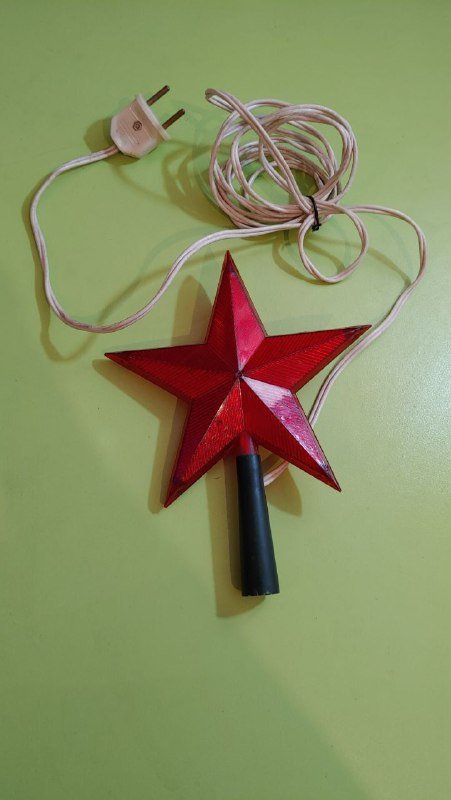 Винтажная звезда на елку 2