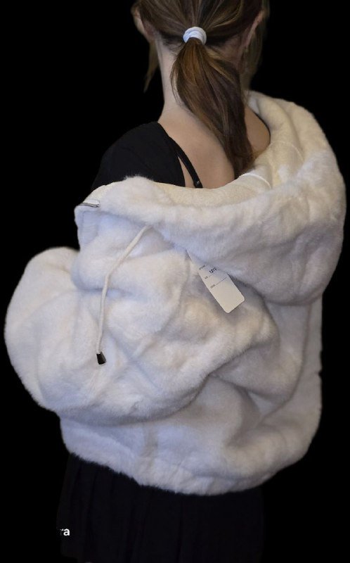 Полу шубки белая и черная оверсайз S M L 6