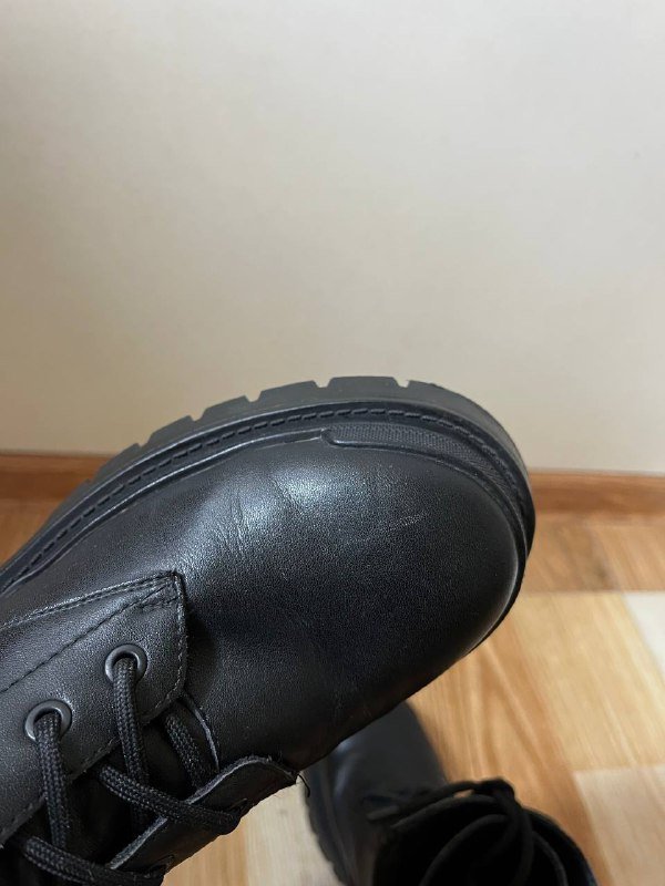 Ботинки сапоги полусапоги женские размер 37 натуральная кожа 10