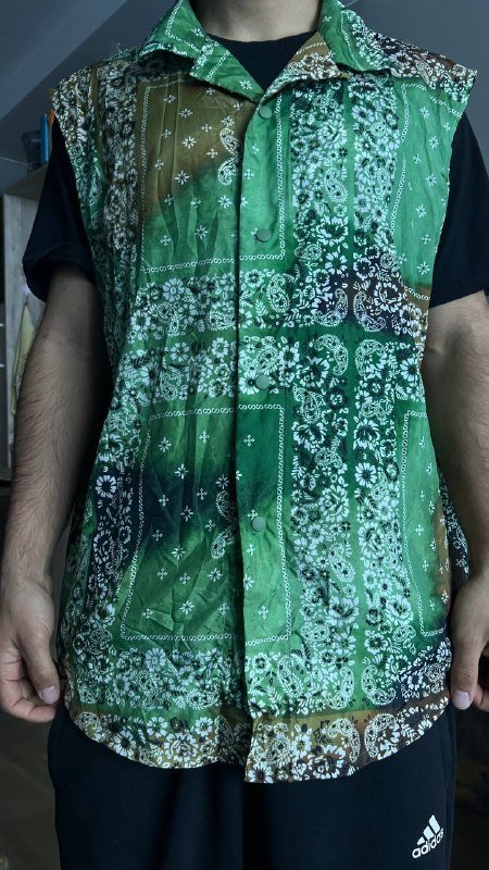 Рубашка-жилет летняя синтетика