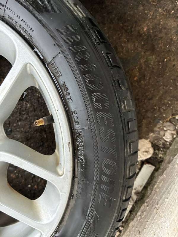 Диски Fiat 500 и шины Bridgestone 185/55 R15 4