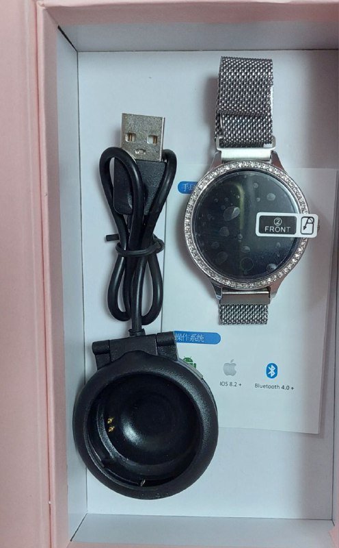 Элегантный китайский фитнес трекер в стразах 2