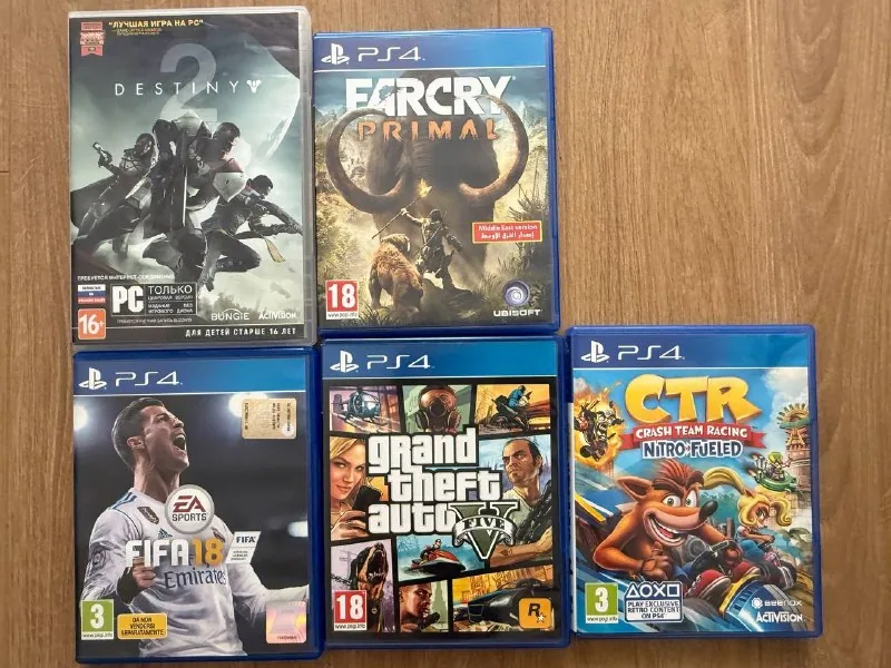 PS4 игры, FIFA, Thief, Grand Theft Auto, CTR 1