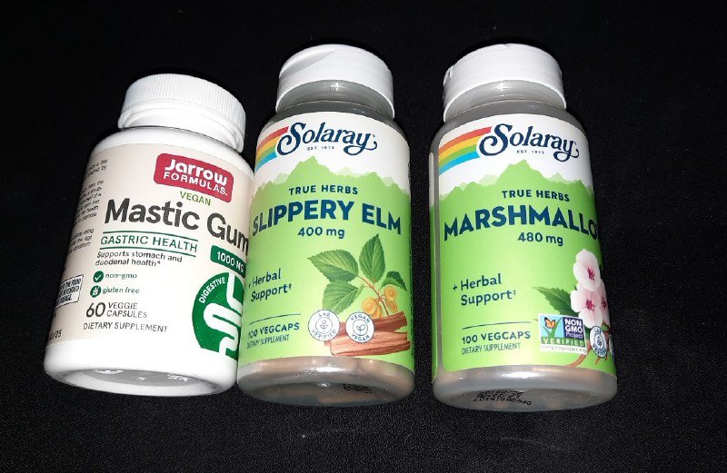 Комплекс для восстановления ЖКТ: мастиковая смола, скользкий вяз, корень алтея