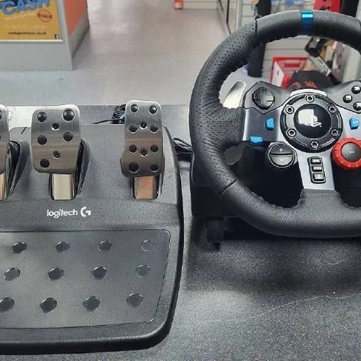 Logitech G29 TRUEFORCE-ის საჭე პედლებით