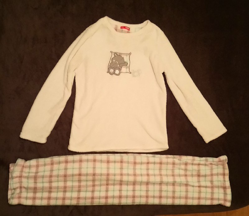 Флисовая зимняя пижама женская размер 44 XS-S