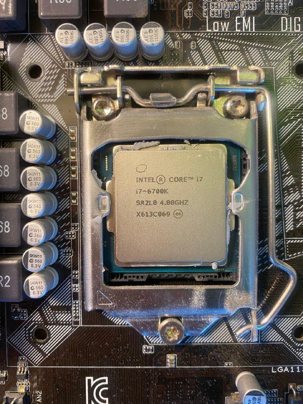 Материнская плата Asus z170-k, процессор i7 6700k, Zalman кулер 2