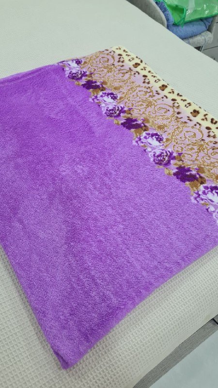 Покрывало-плед сиреневое 190x210 см