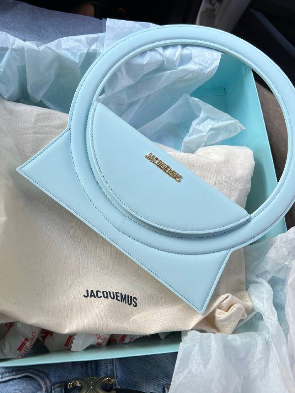 Сумка Jacquemus голубая оригинал