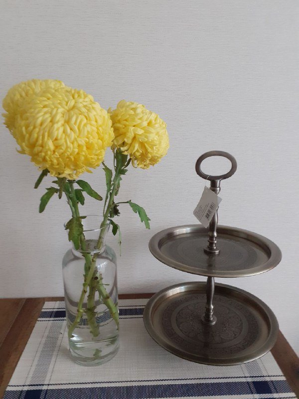 Двухъярусная металлическая подставка для конфет, фруктов, печенья 2