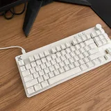 Наушники HyperX Cloud 3 USB, мышь Razer HyperSpeed V3, клавиатура Mchoose K87 Magnetic, монитор MSI MAG 274QF X24, коврик, стол 4