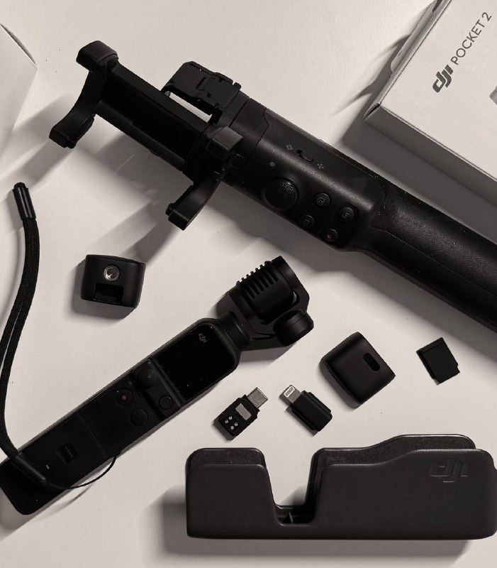 DJI Pocket 2 with Handle and Extension Rod