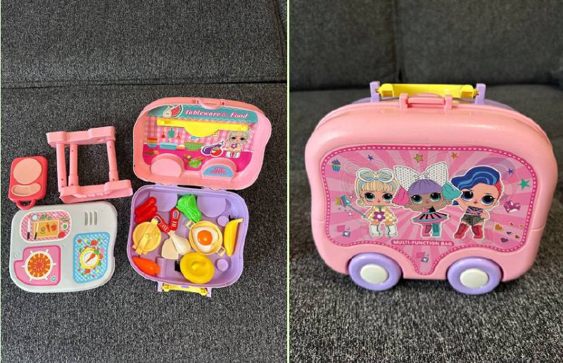 Детские игрушки, книги, аксессуары, набор для кормления 7