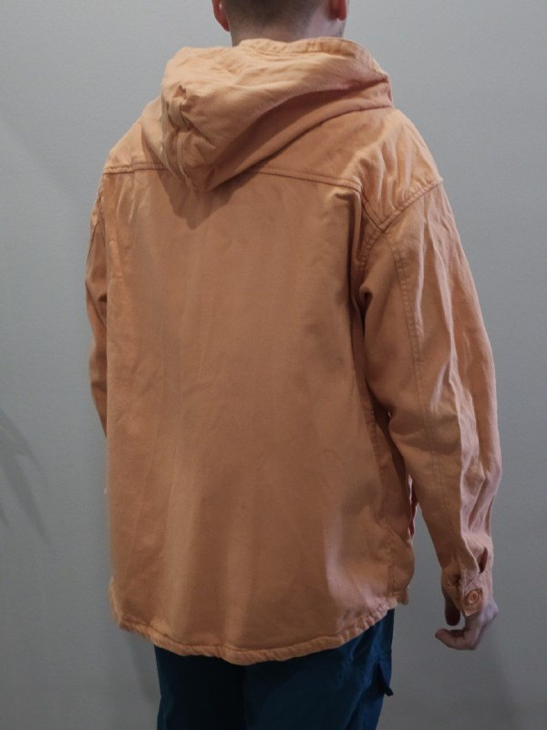 Мужская куртка-толстовка с капюшоном Pull&Bear оранжевая XL 2