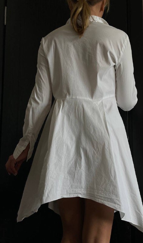 Белое платье-рубашка FABIANA FILIPPI 42 размер 5