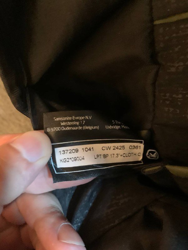 Рюкзак Samsonite премиум с встроенным зарядным кабелем 7