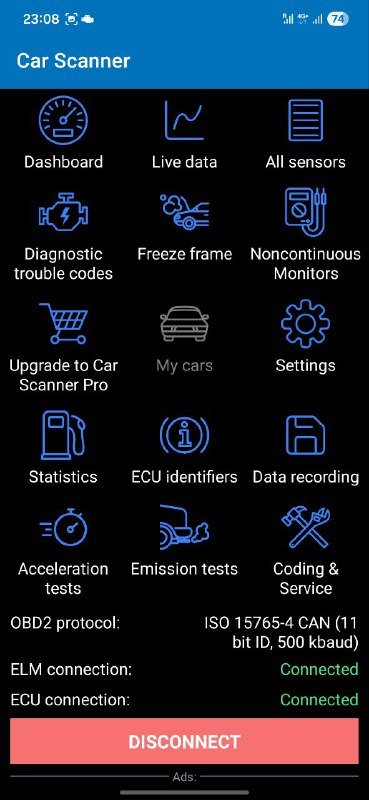 OBD2 сканнер Vgate через Wifi для авто 4