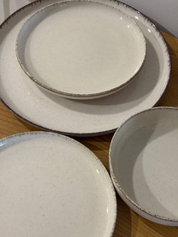 Зеленое блюдо, комплект тарелок и пиала 2