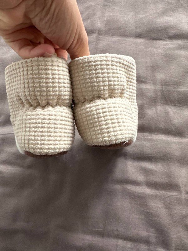 Теплые пинетки на липучке, 12 см, 6-12 мес 3