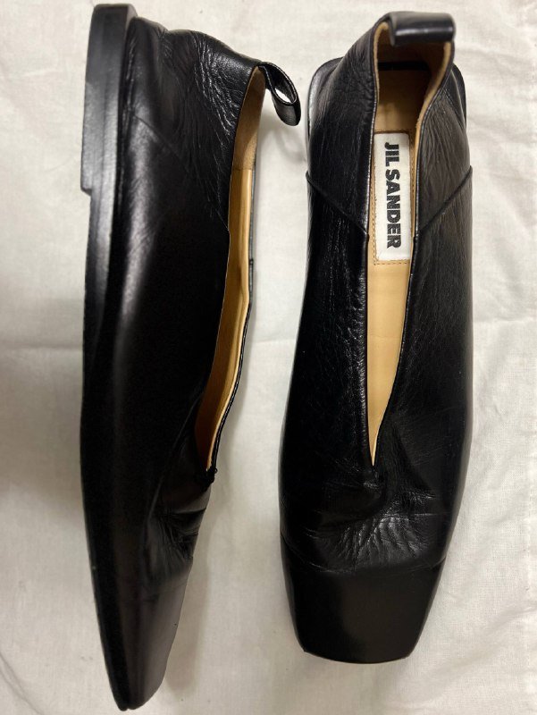 Балетки из натуральной кожи Jil Sander, размер 37 4